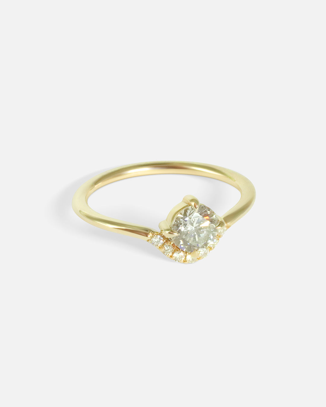 Side view of Luna Diamond Ring by Nishi