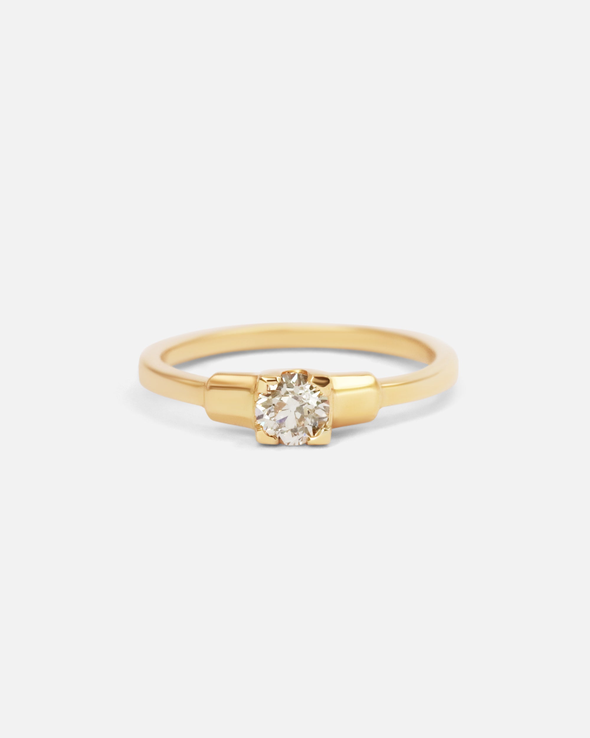 Frame Ring / Old Mine Diamond By Nishi in Engagement Rings Category