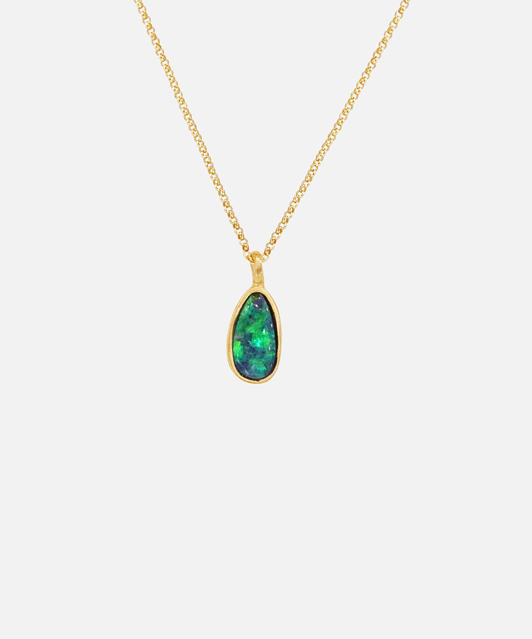Front view off Nugget / Doublet Pendant by Hiroyo Jewelry