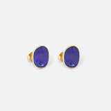 Side view of Nugget / Doublet Earrings by Hiroyo Jewelry