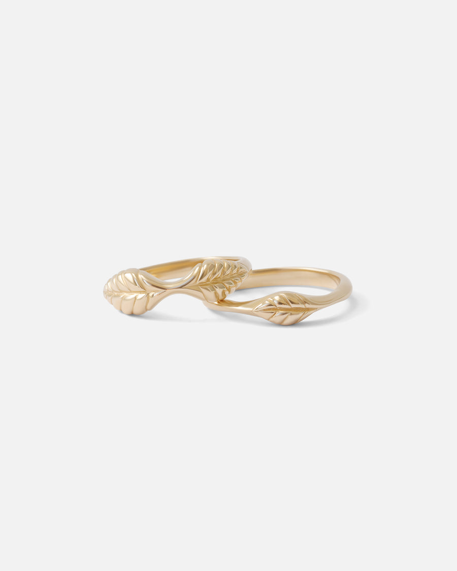 Single Leaf Stacker / Ring By O Channell Designs in rings Category
