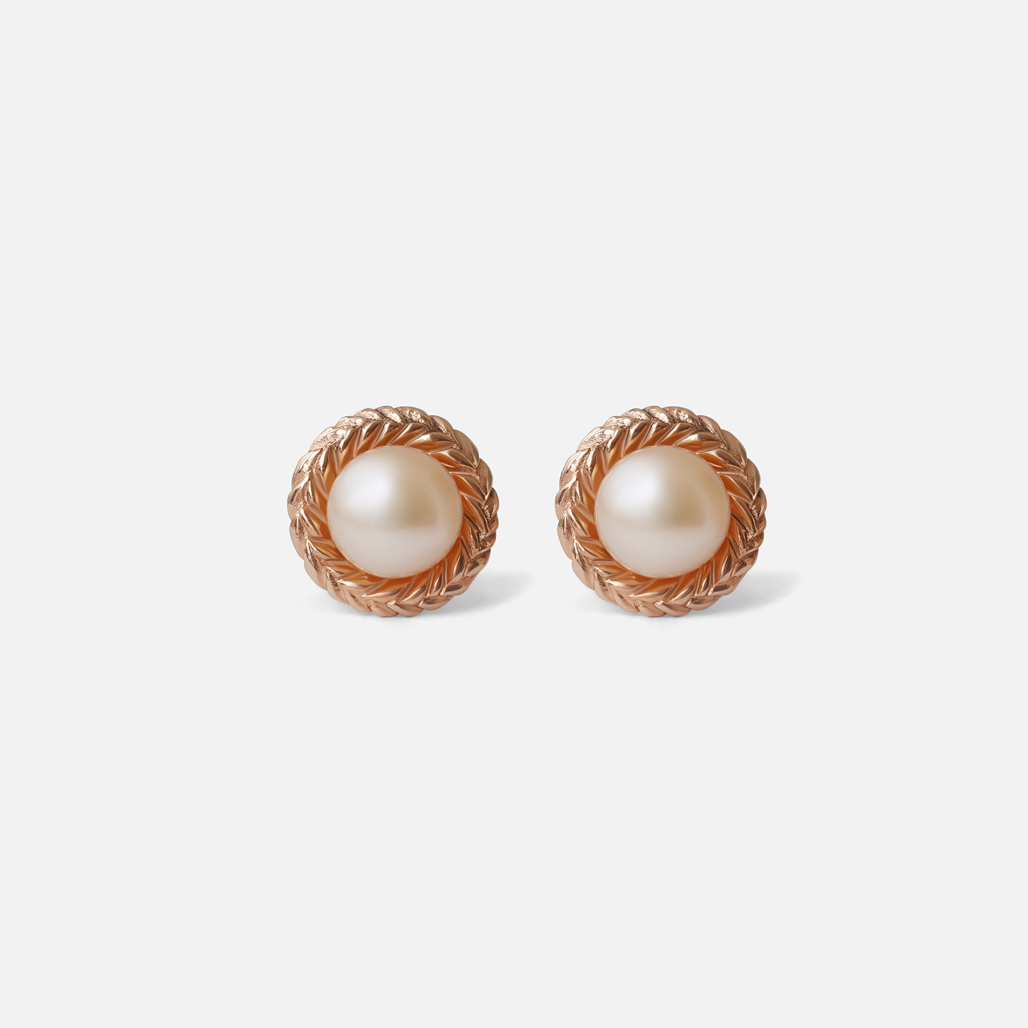 Braided Wreath Studs By O Channell Designs in earrings Category
