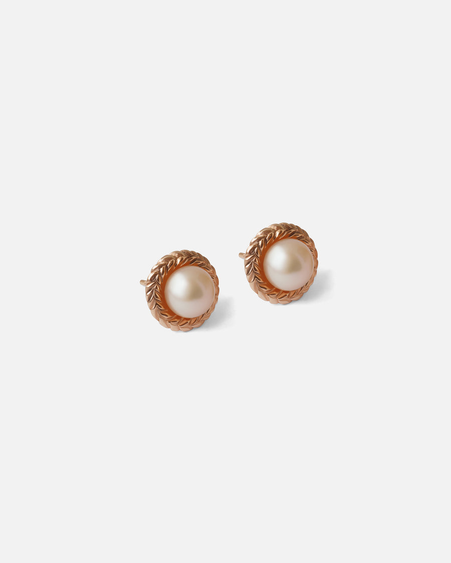 Braided Wreath Studs By O Channell Designs in earrings Category
