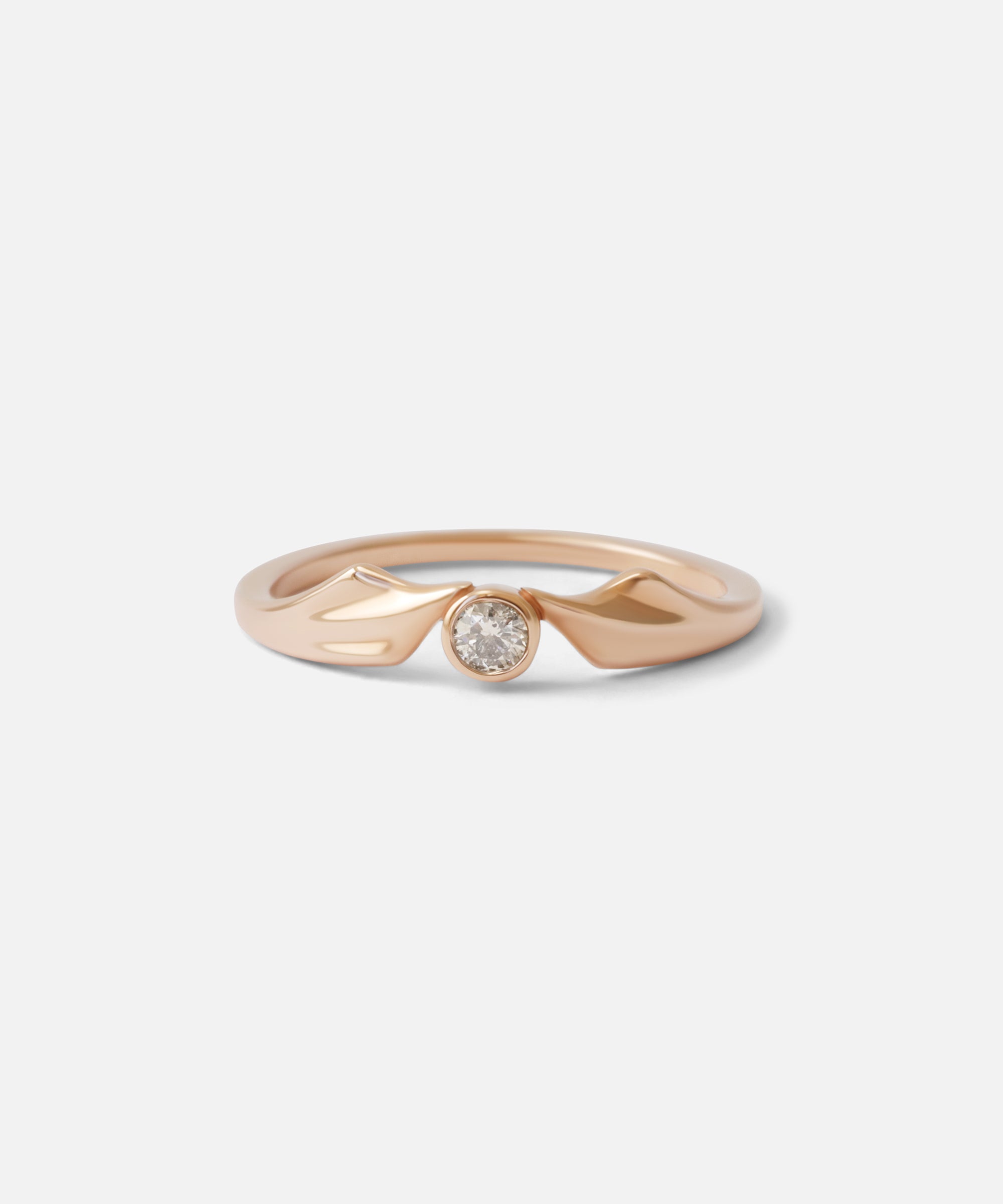Front view of Mirror Ring 1 / Diamond By O Channell Designs