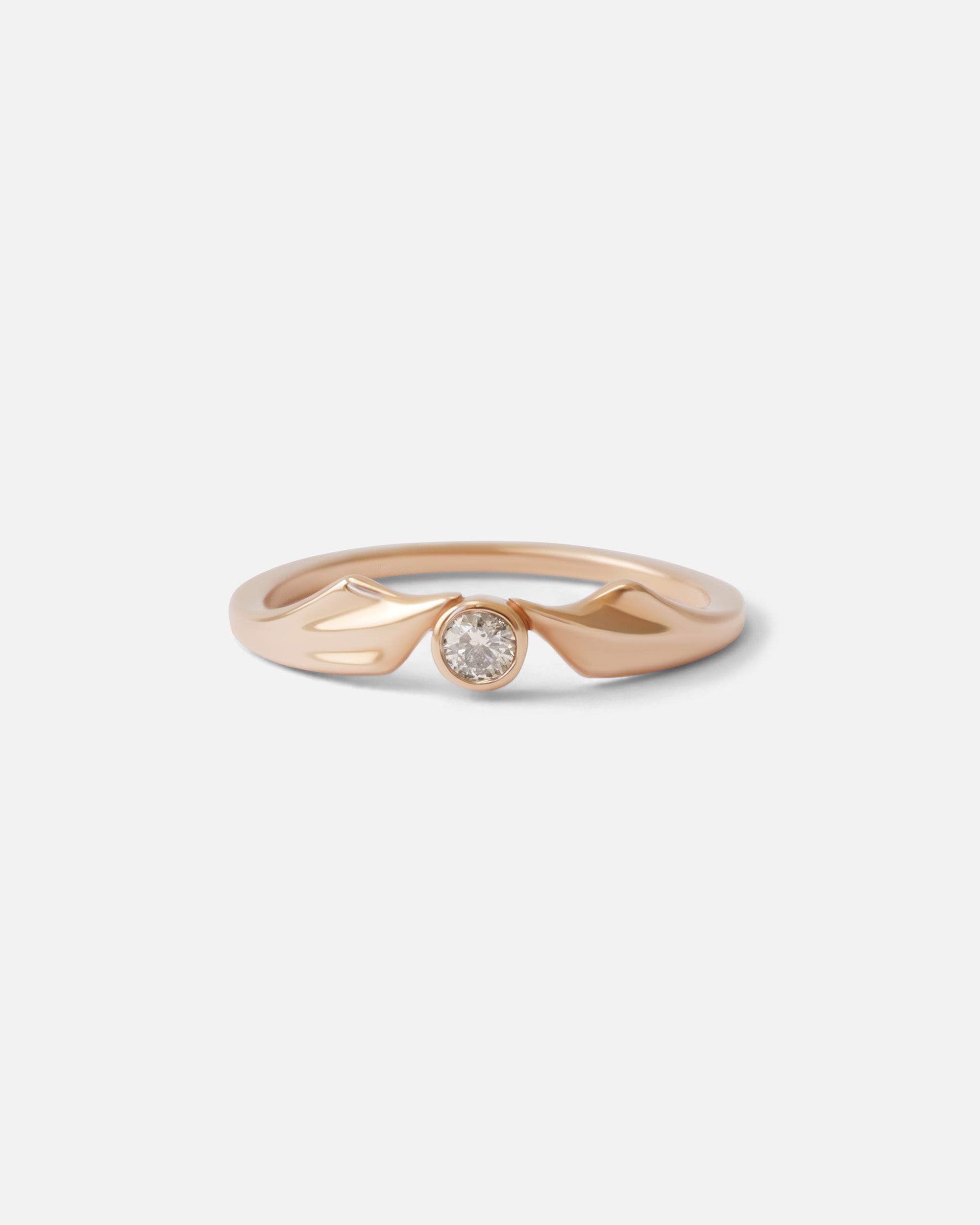 Front view of Mirror Ring 1 / Diamond By O Channell Designs