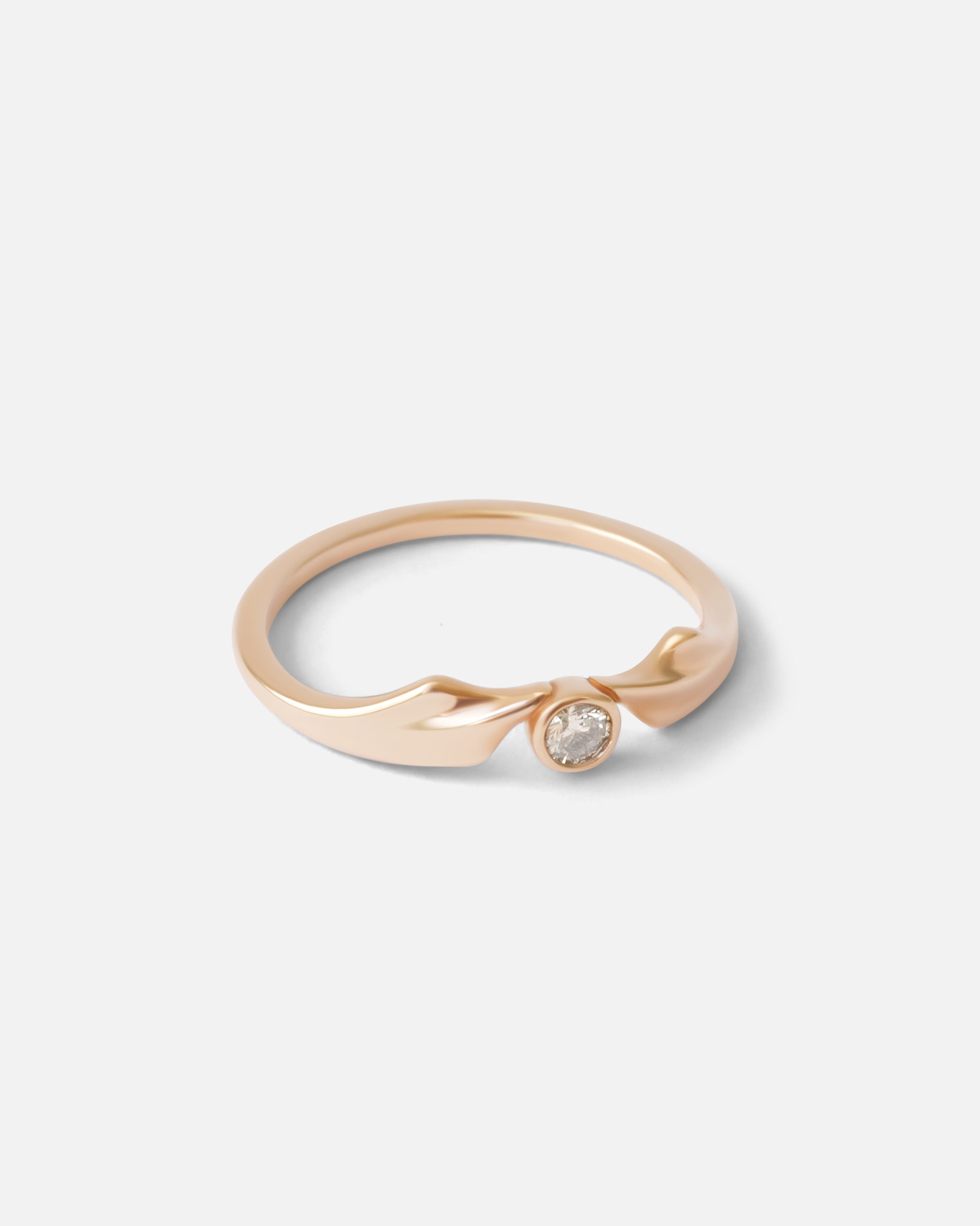 Side view of Mirror Ring 1 / Diamond By O Channell Designs