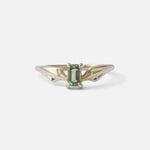 Front view of Mirror Ring 1 / Sapphire By O Channell Designs