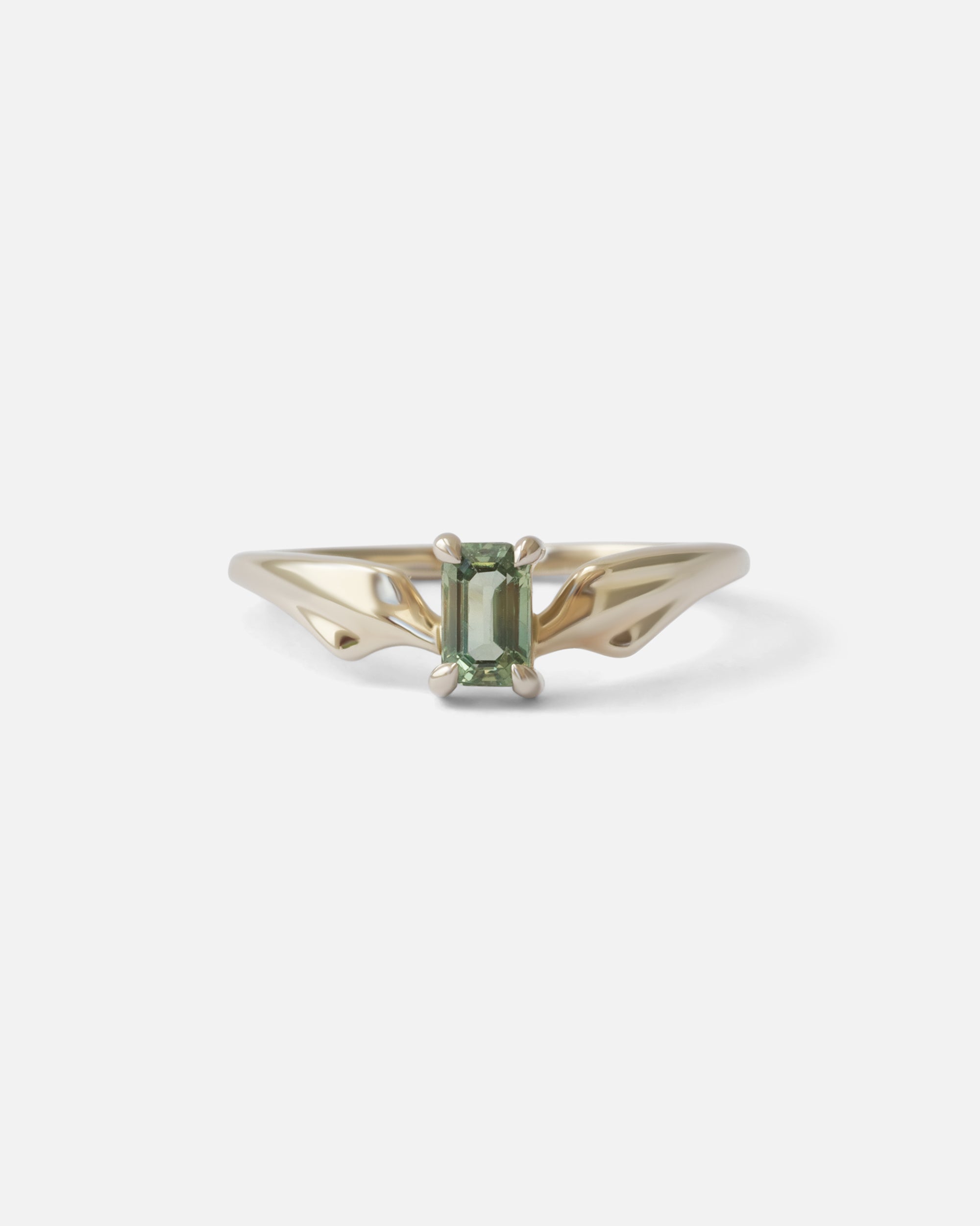 Front view of Mirror Ring 1 / Sapphire By O Channell Designs