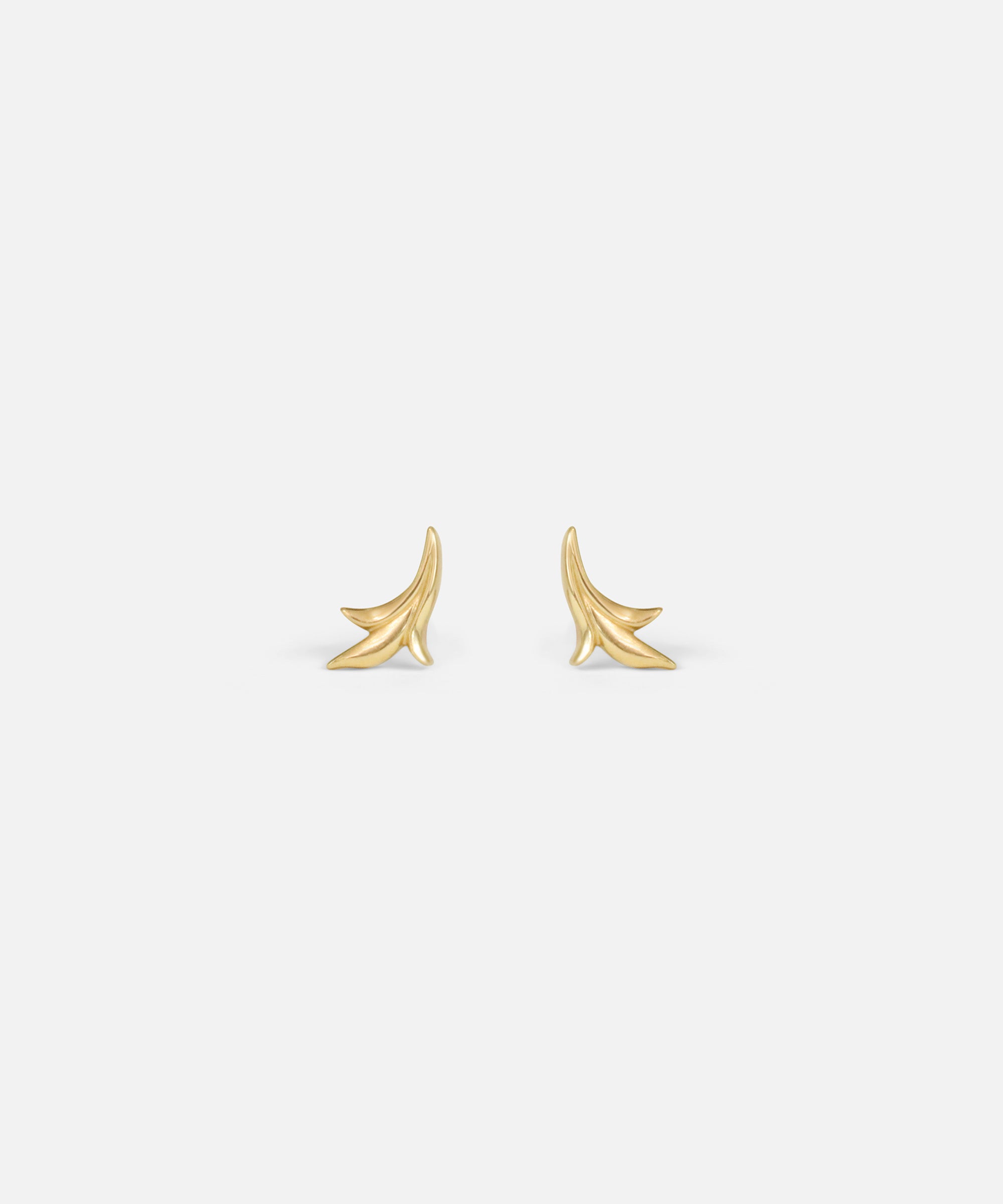 Front view of Mirror Fragment Studs by O Channell Designs