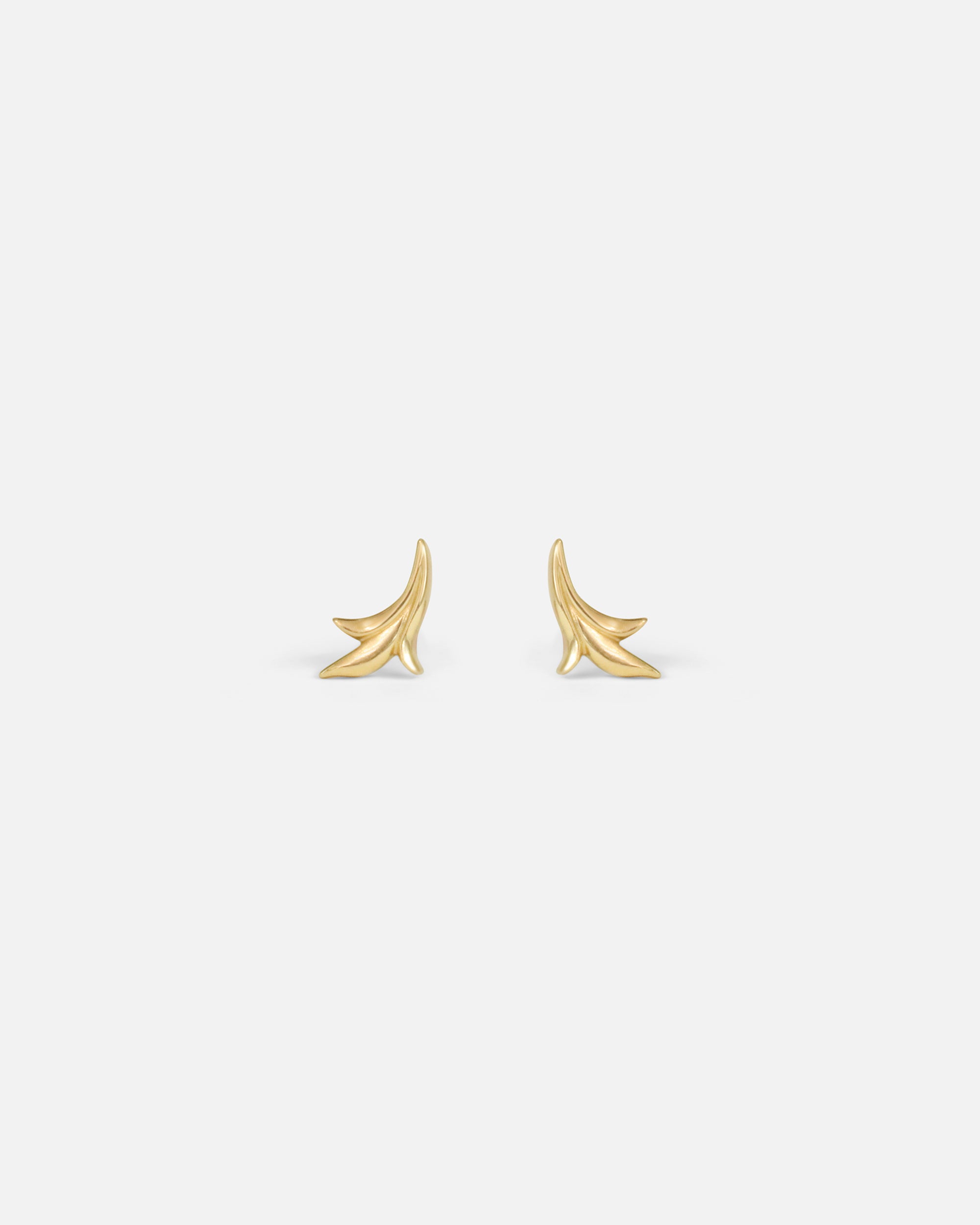 Front view of Mirror Fragment Studs by O Channell Designs