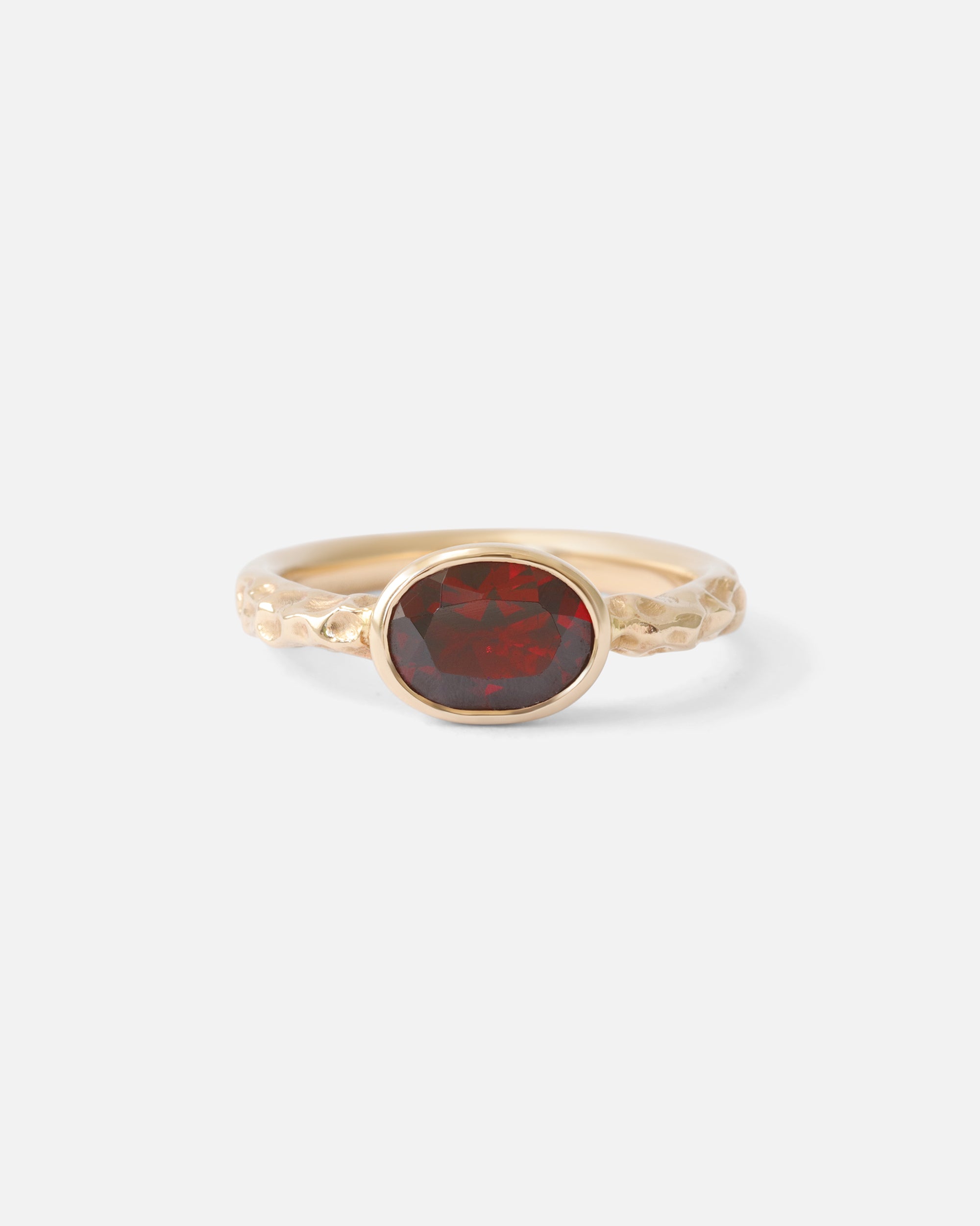 Rough Water Ring / African Garnet By O Channell Designs in Engagement Rings Category