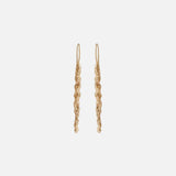 Front view of Rough Water Stick Drop Earrings By O Channell Designs