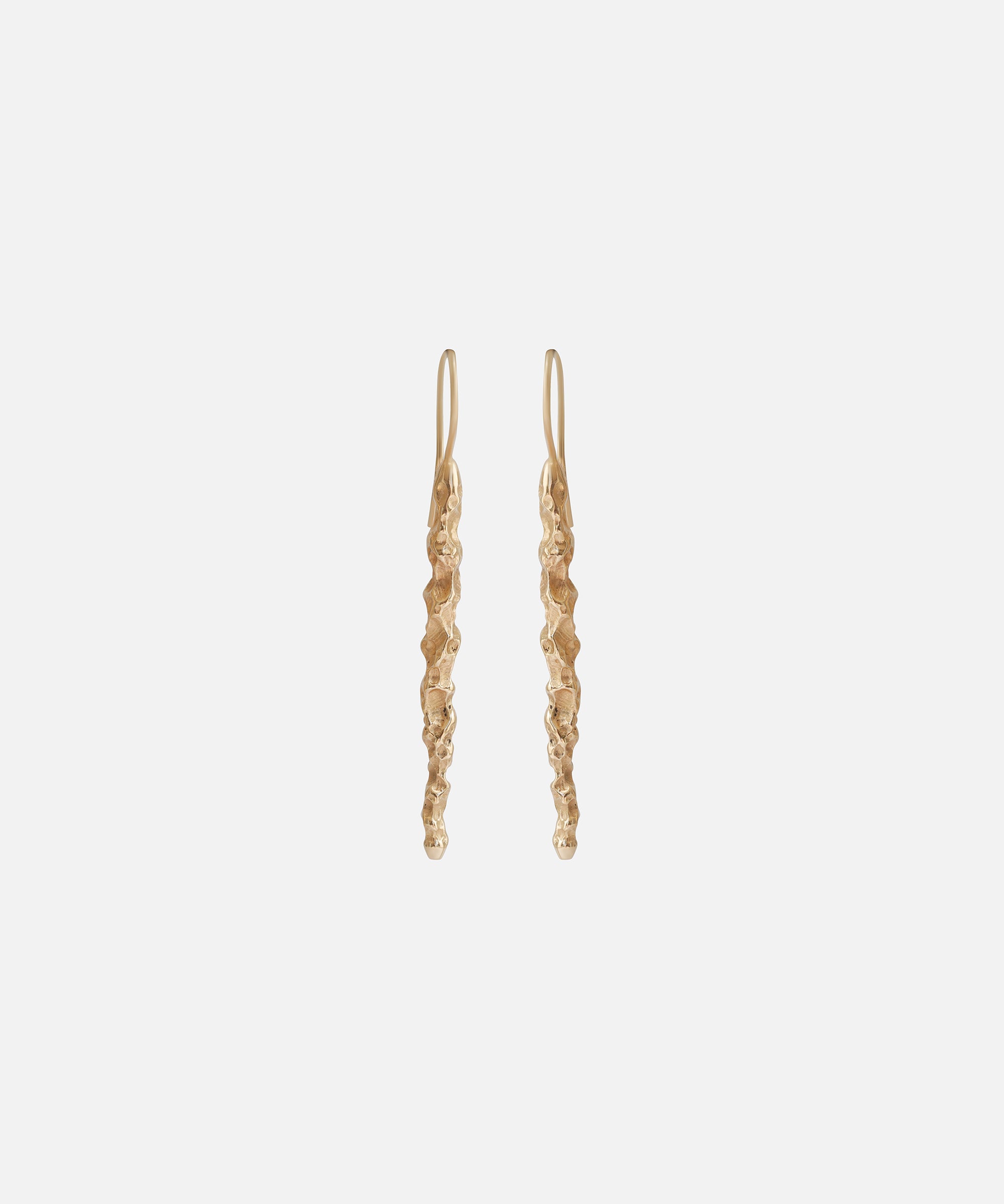 Front view of Rough Water Stick Drop Earrings By O Channell Designs