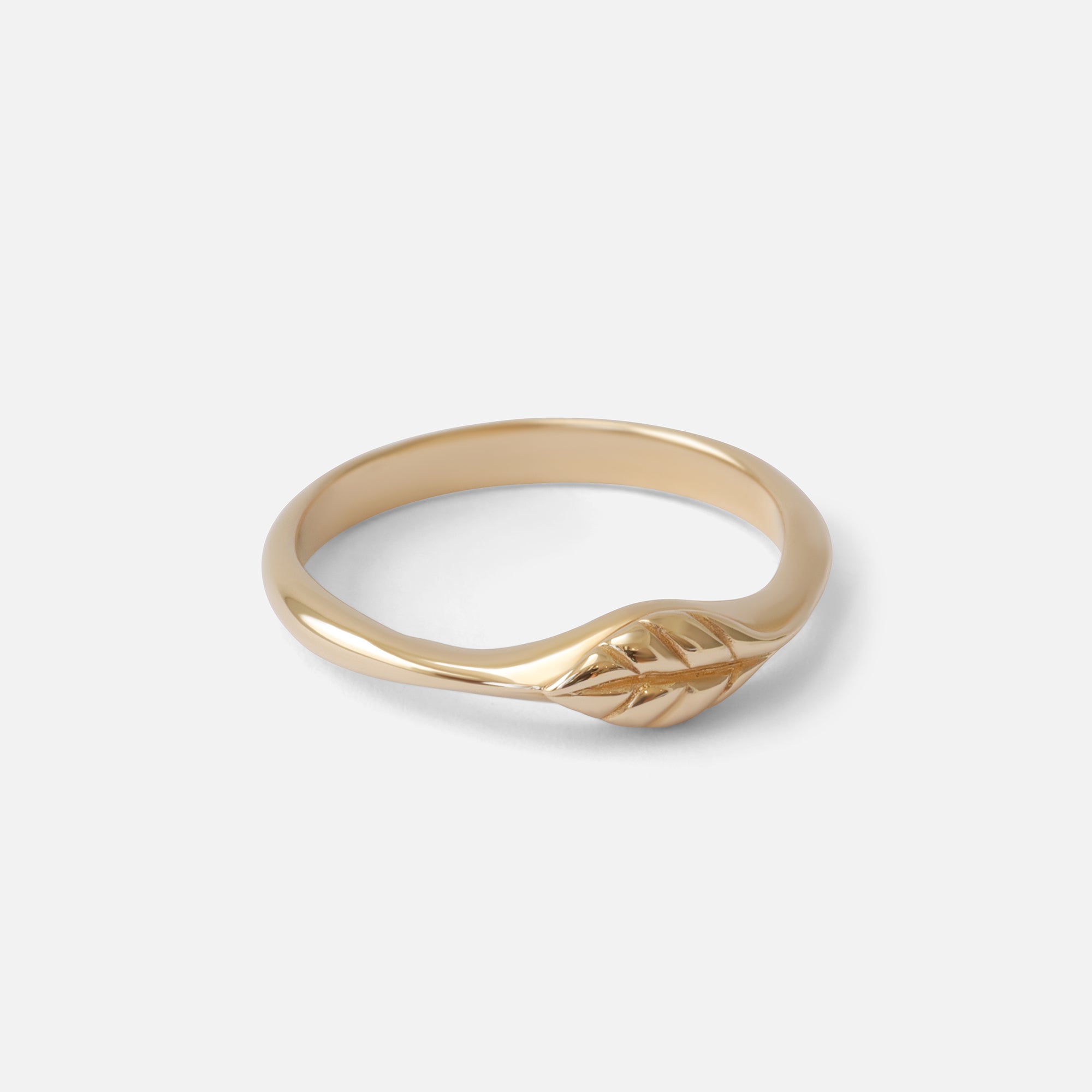 Single Leaf Stacker / Ring By O Channell Designs in rings Category