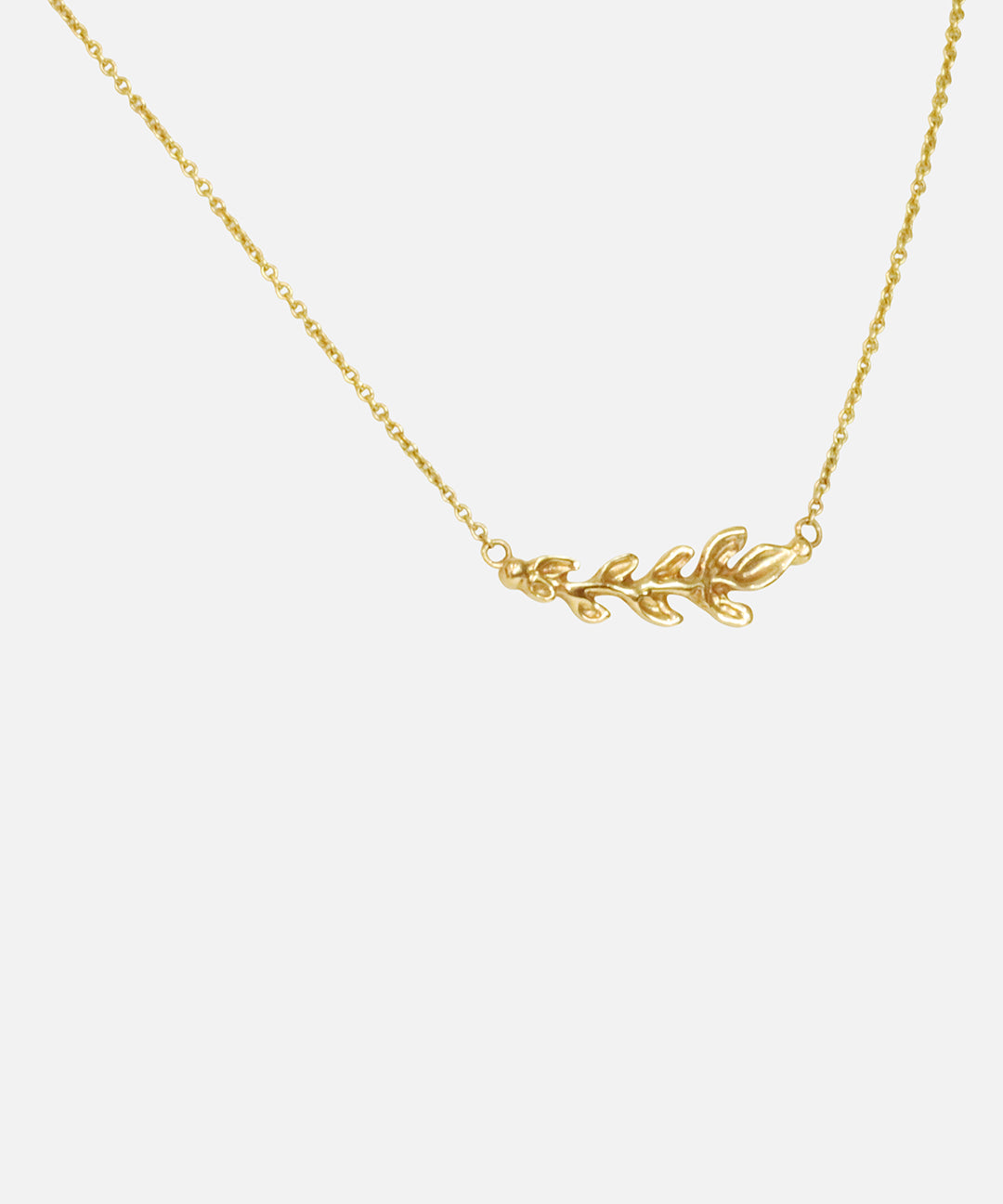 Side view of Branch Station Necklace by O Channell Designs