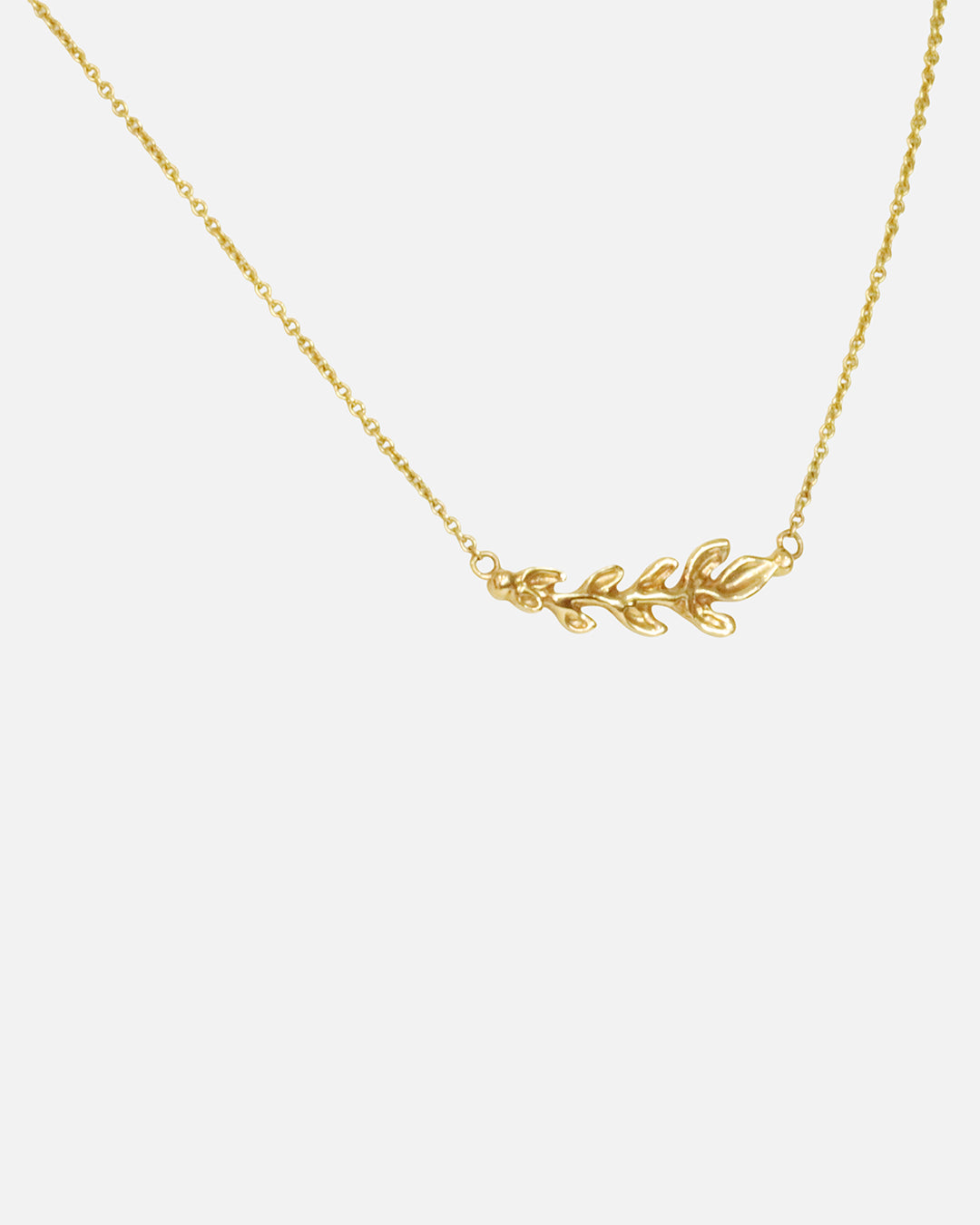 Side view of Branch Station Necklace by O Channell Designs