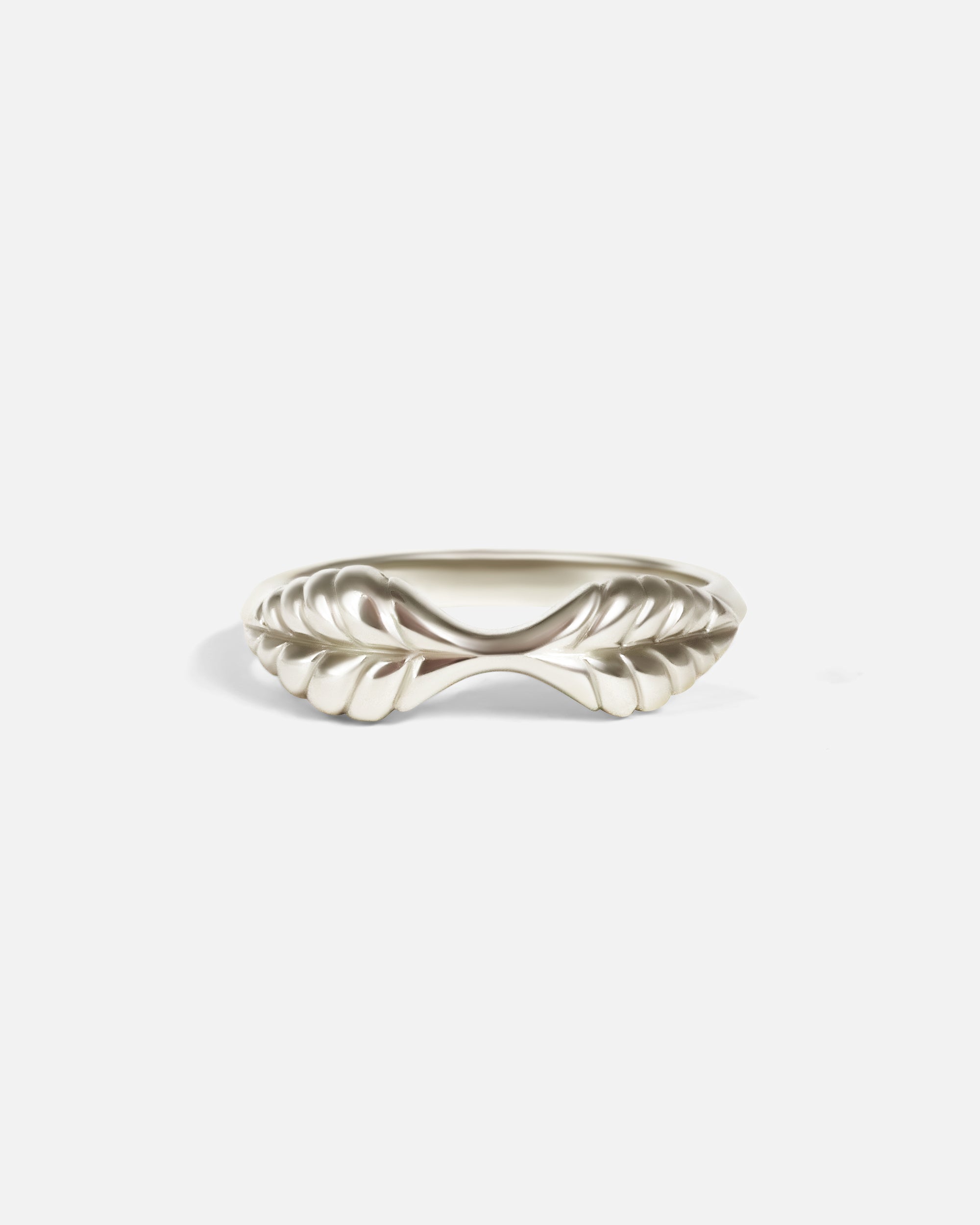 Front view of Double Leaf Stacker / Ring by O Channell Designs