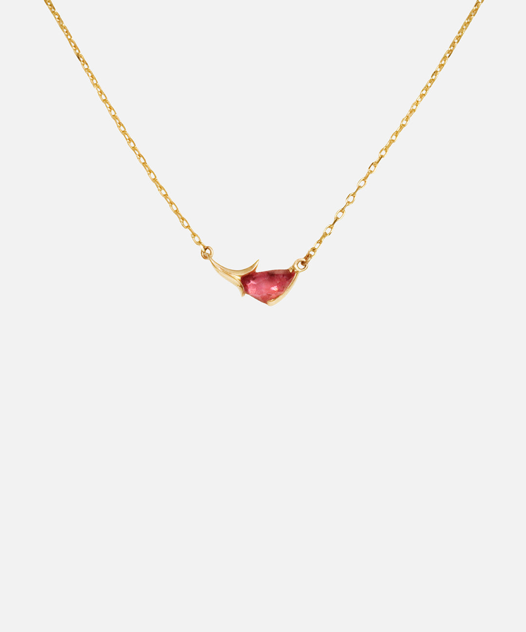 Front view of Fragment Necklace / Pink Tourmaline by O Channell Designs