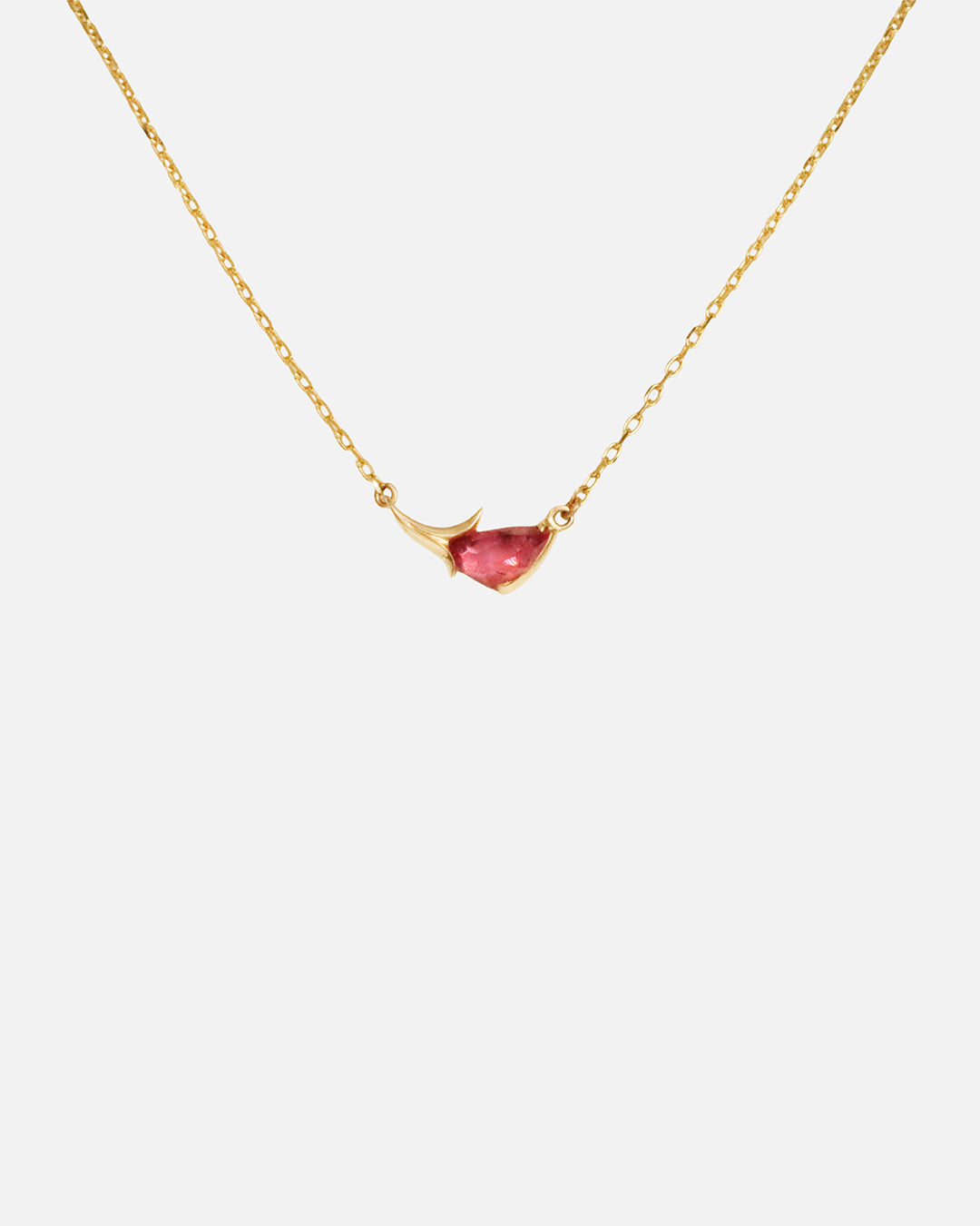 Front view of Fragment Necklace / Pink Tourmaline by O Channell Designs