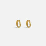 Angled side view of Stream Hoops by O Channell Designs