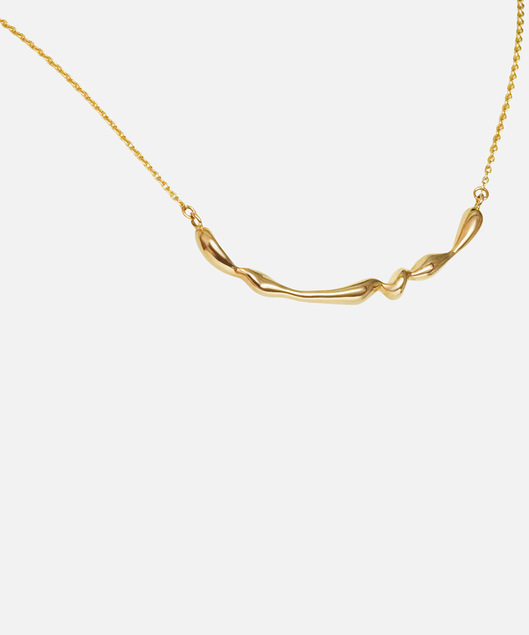 Side view of Fountain Necklace by O Channell Designs