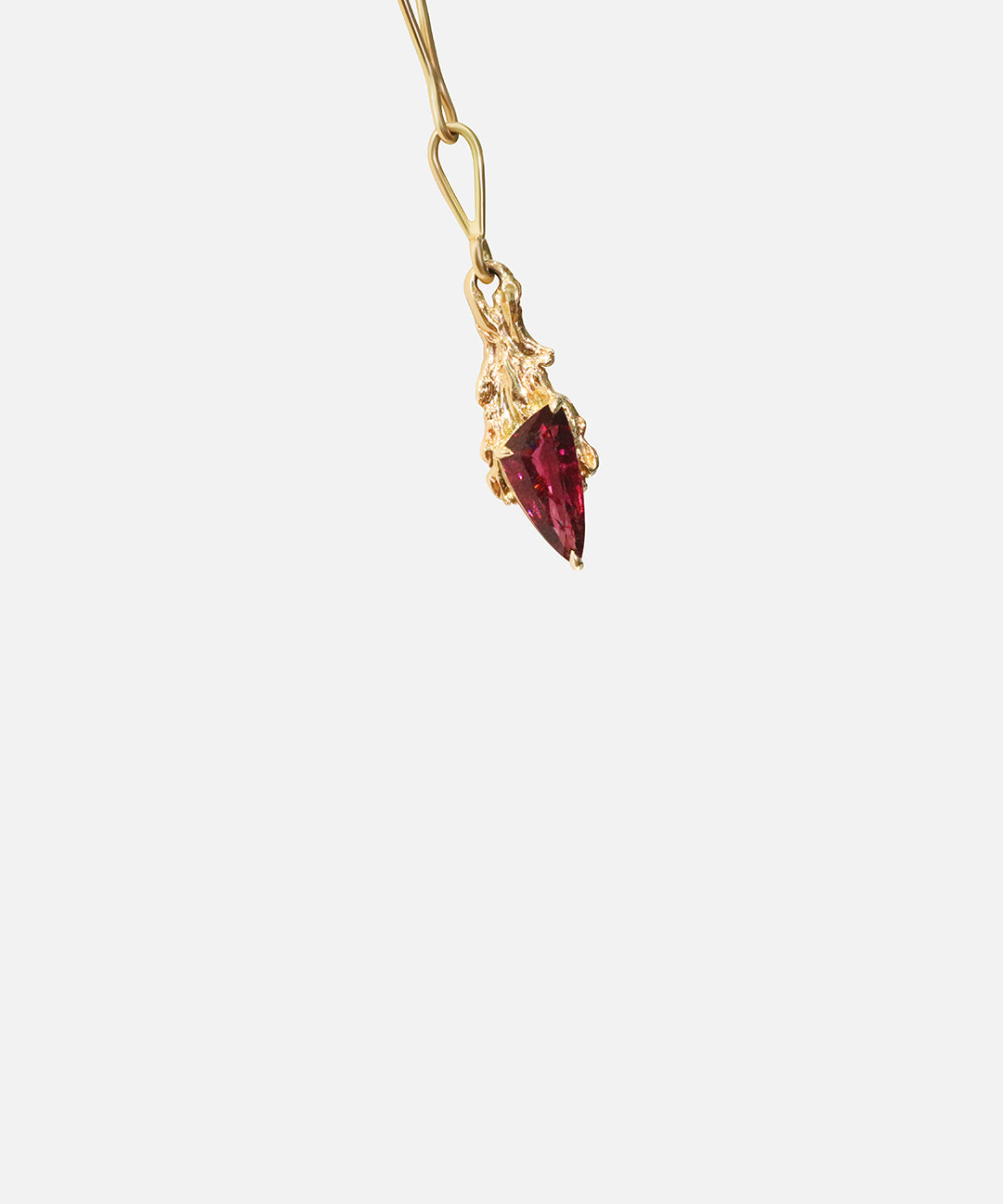Close up view of Garnet Pendant