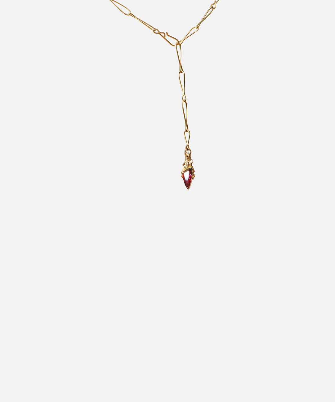 Front view of Garnet Pendant
