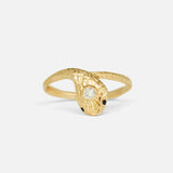 Front view of Ornata Ophidia Lab Diamond Bridal Set / Engagement Ring by Ides