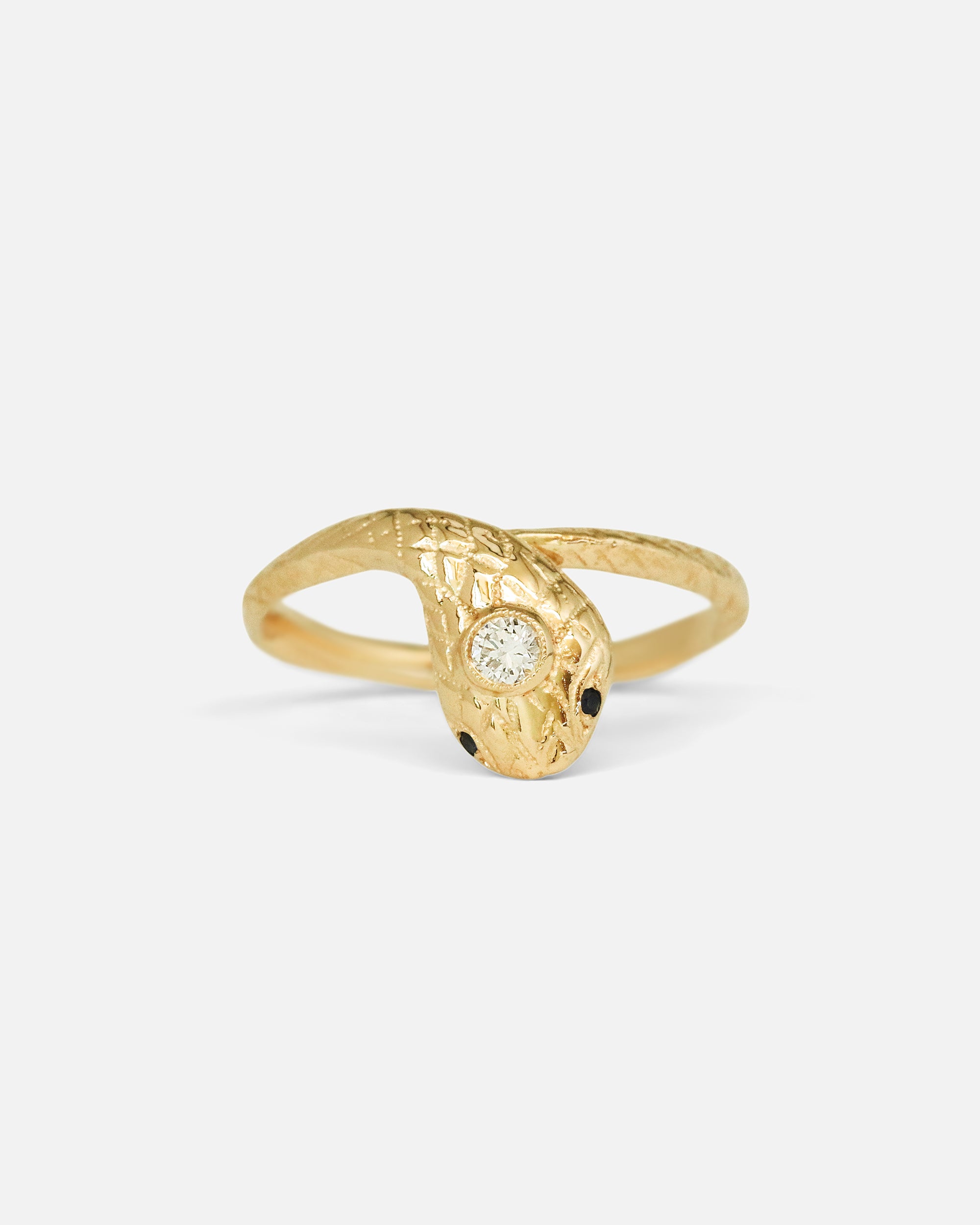 Front view of Ornata Ophidia Lab Diamond Bridal Set / Engagement Ring by Ides