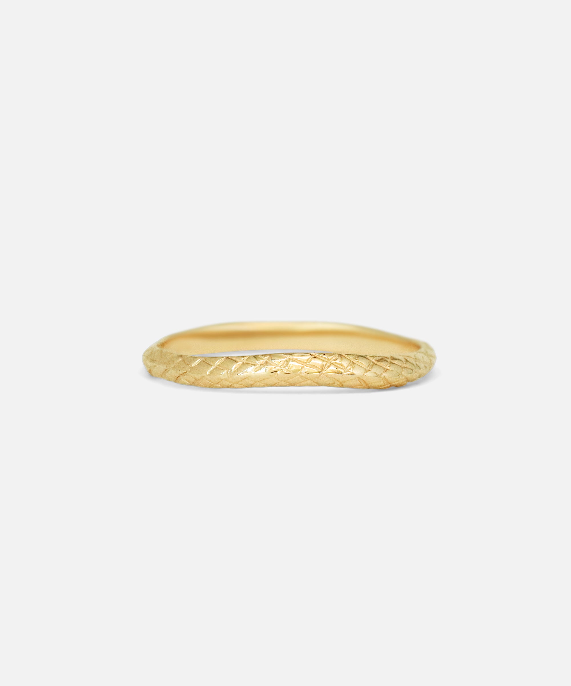 Front view of Ornata Ophidia Lab Diamond Bridal Set / Shadow Band by Ides