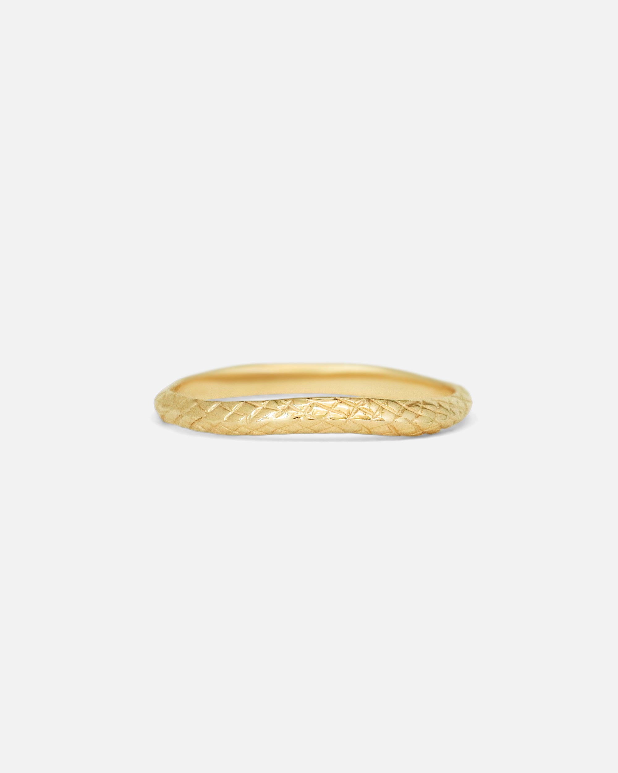 Front view of Ornata Ophidia Lab Diamond Bridal Set / Shadow Band by Ides