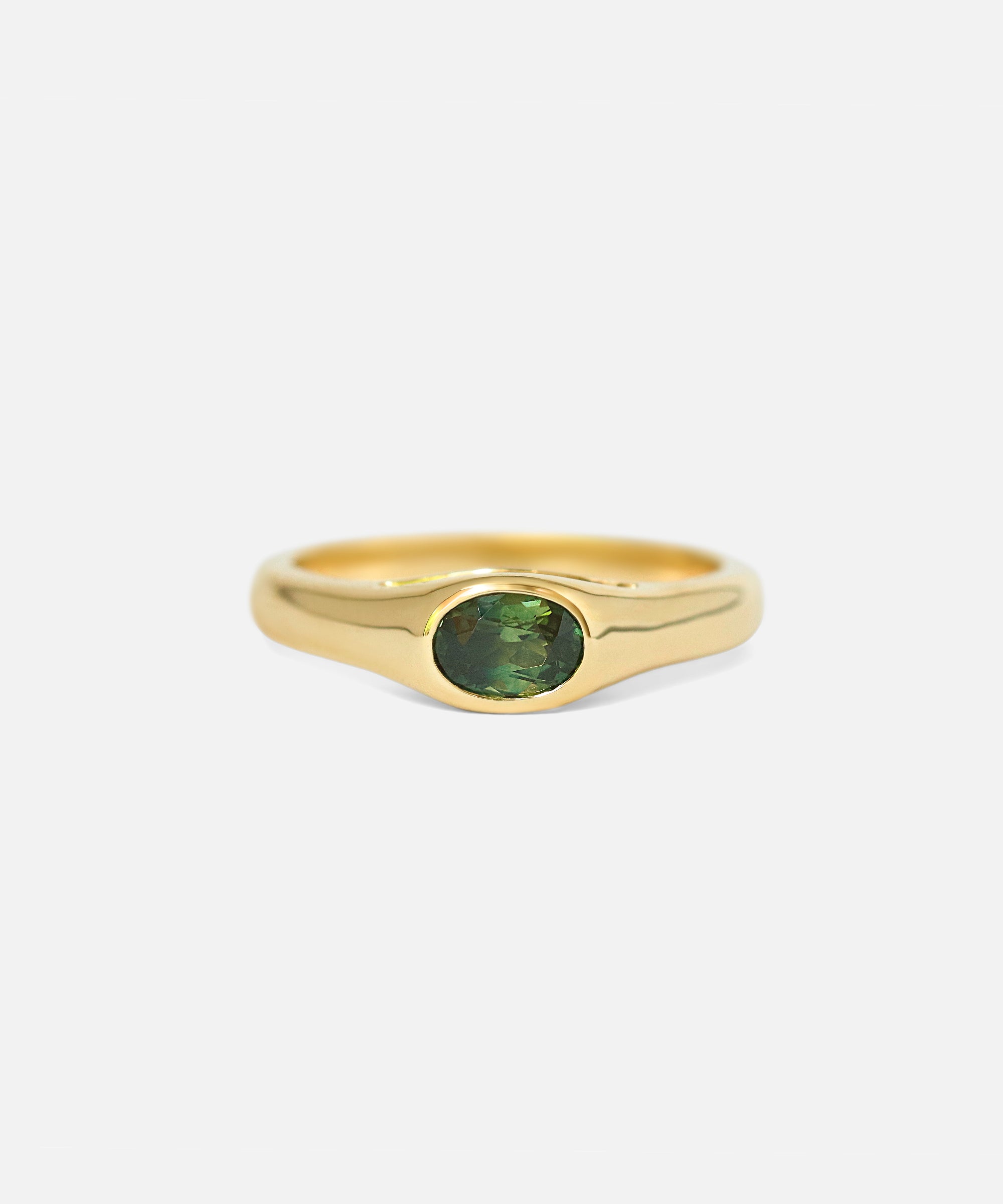 Front view of Reba / Australian Sapphire Ring by Ruoria