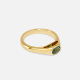 Angled side view of Reba / Australian Sapphire Ring by Ruoria
