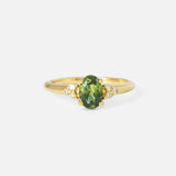 Front view of Rooney / Oval Sapphire Ring by Casual Seance