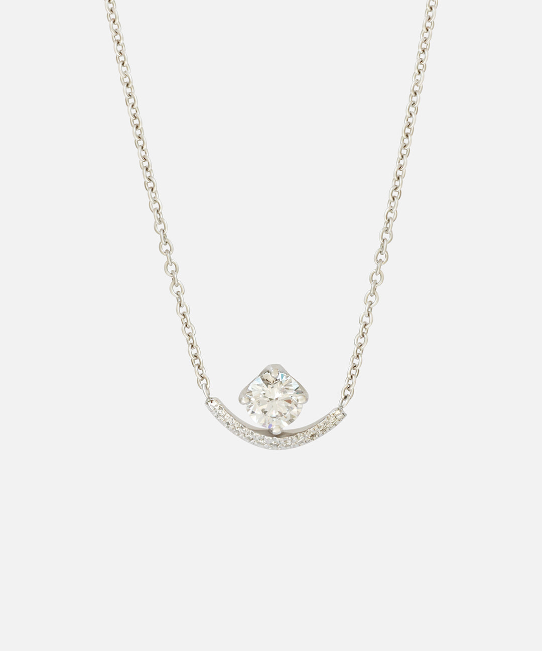 Front view of Hera / Diamond Charm Necklace