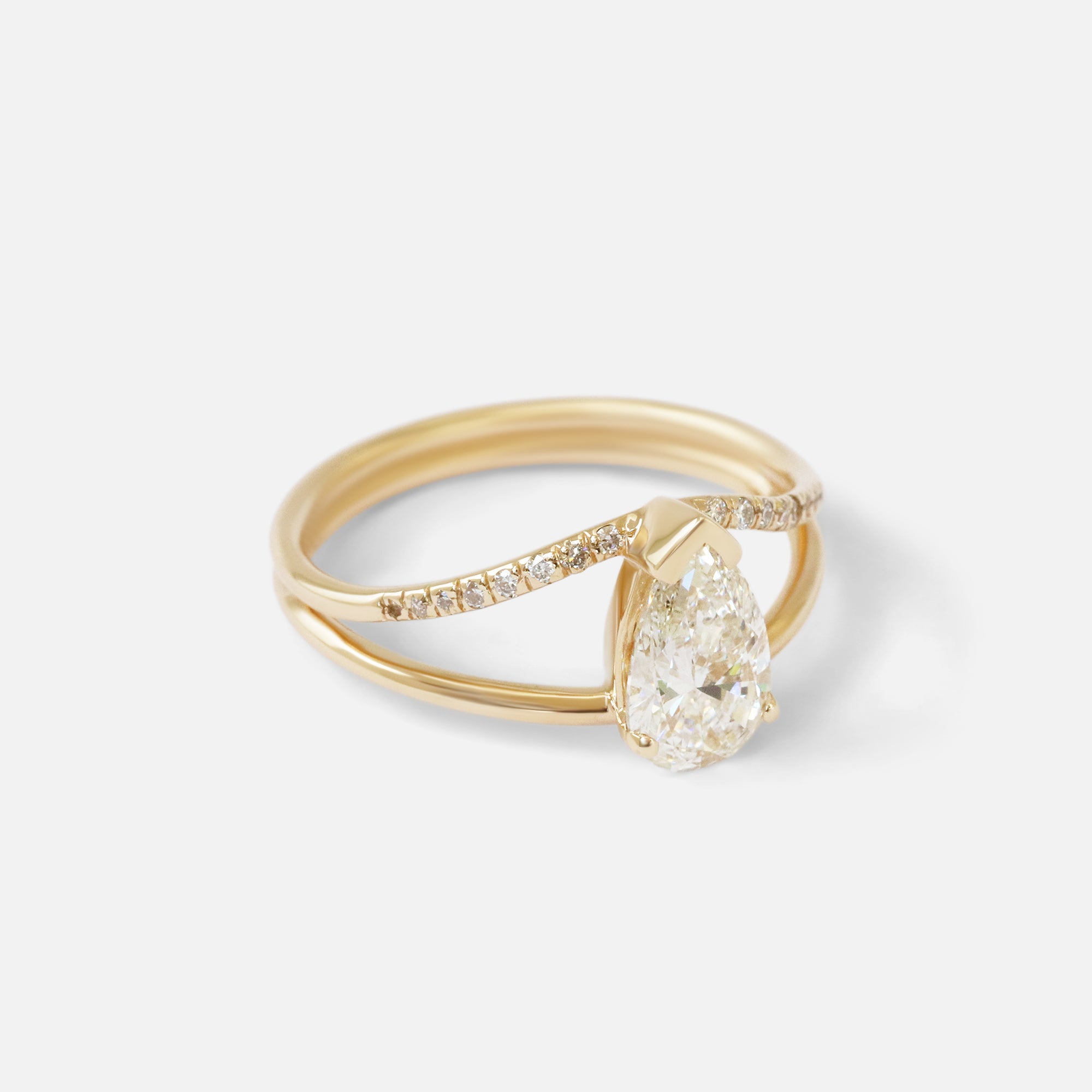 Rhea / Pear By Ruowei in Engagement Rings Category