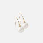WeiWave / Solo Round Pearl Earrings By Ruoria