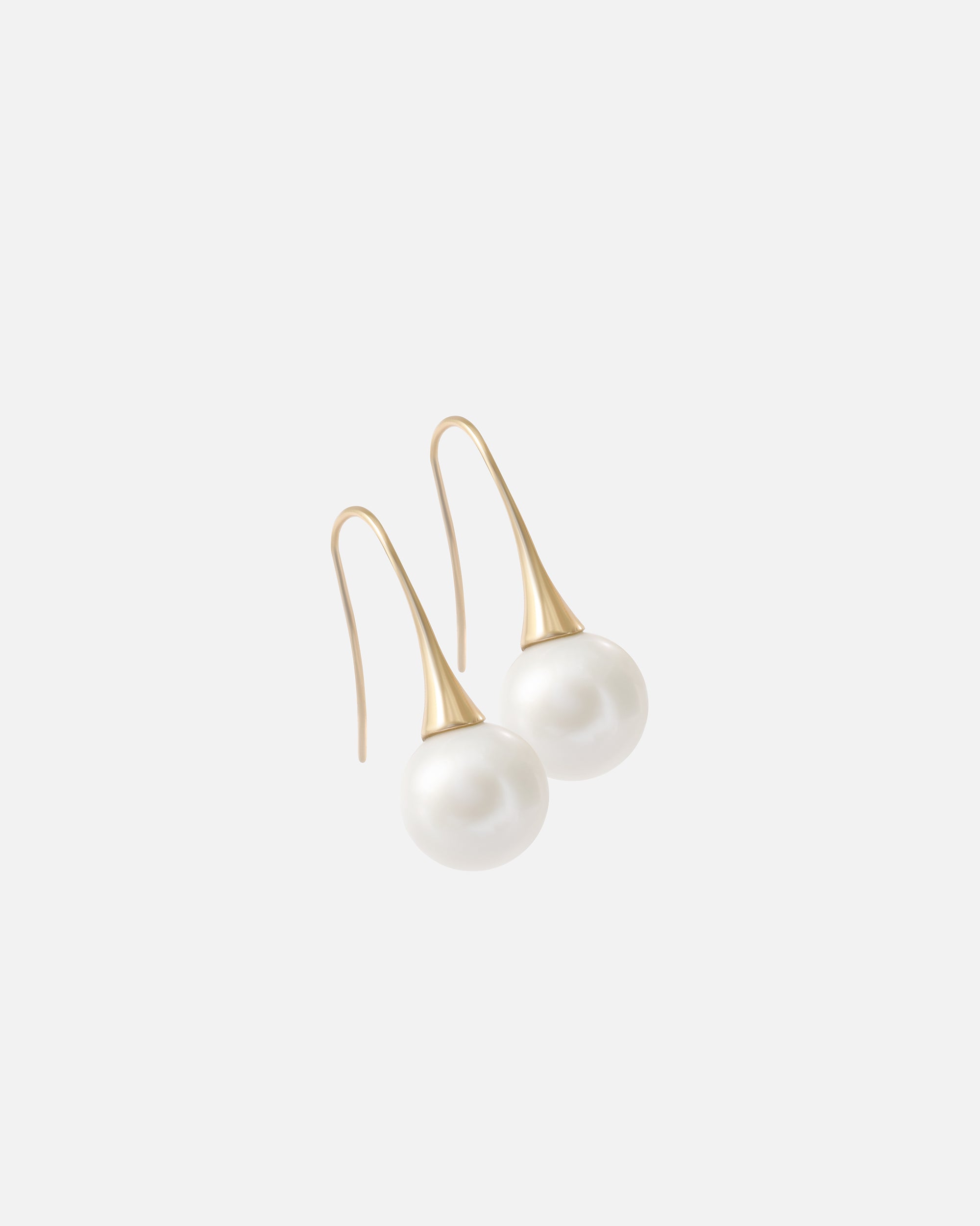 WeiWave / Solo Round Pearl Earrings By Ruowei in earrings Category