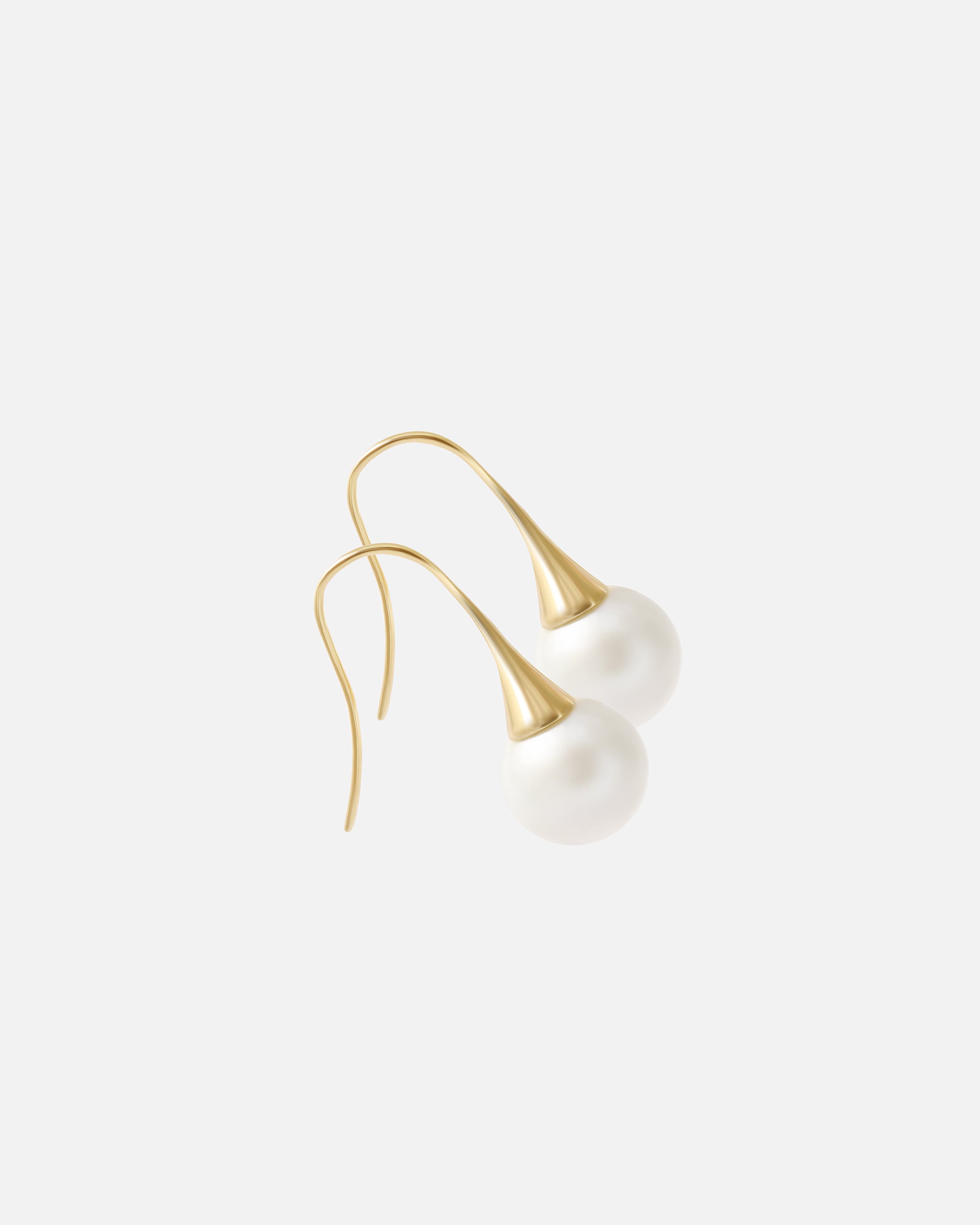 WeiWave / Solo Round Pearl Earrings By Ruowei in earrings Category