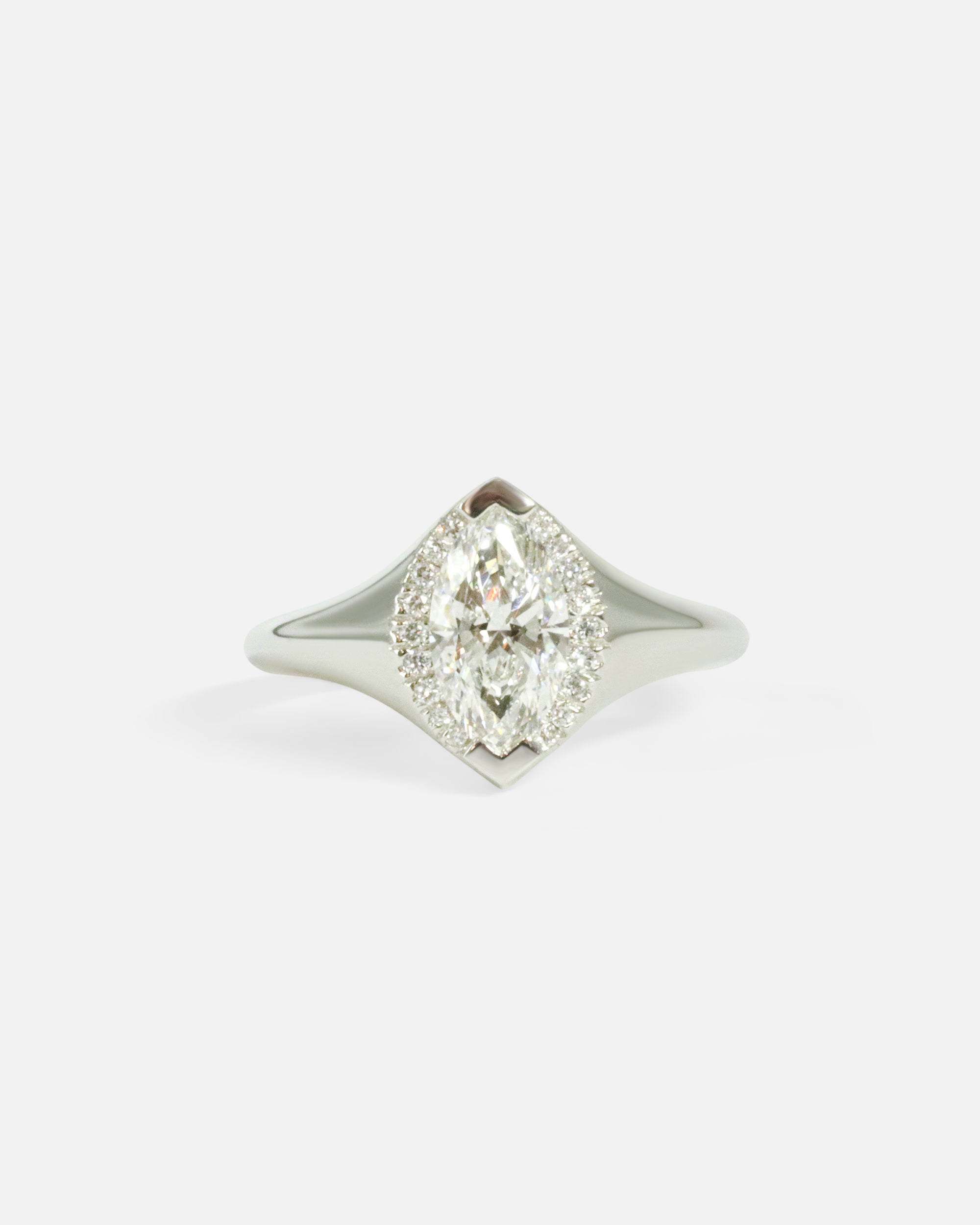 Front view of Venus / Marquise Diamond Ring by Ruoria
