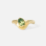 Front view of Sapphire Dip Ring by Kestrel Dillon
