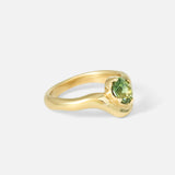 Side view of Sapphire Dip Ring by Kestrel Dillon