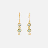 Front view of Silk / Forest Earrings by Hiroyo Jewelry