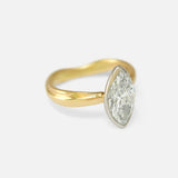 Side view of StarStream x Marquise Lab Diamond Ring by Young Sun Song