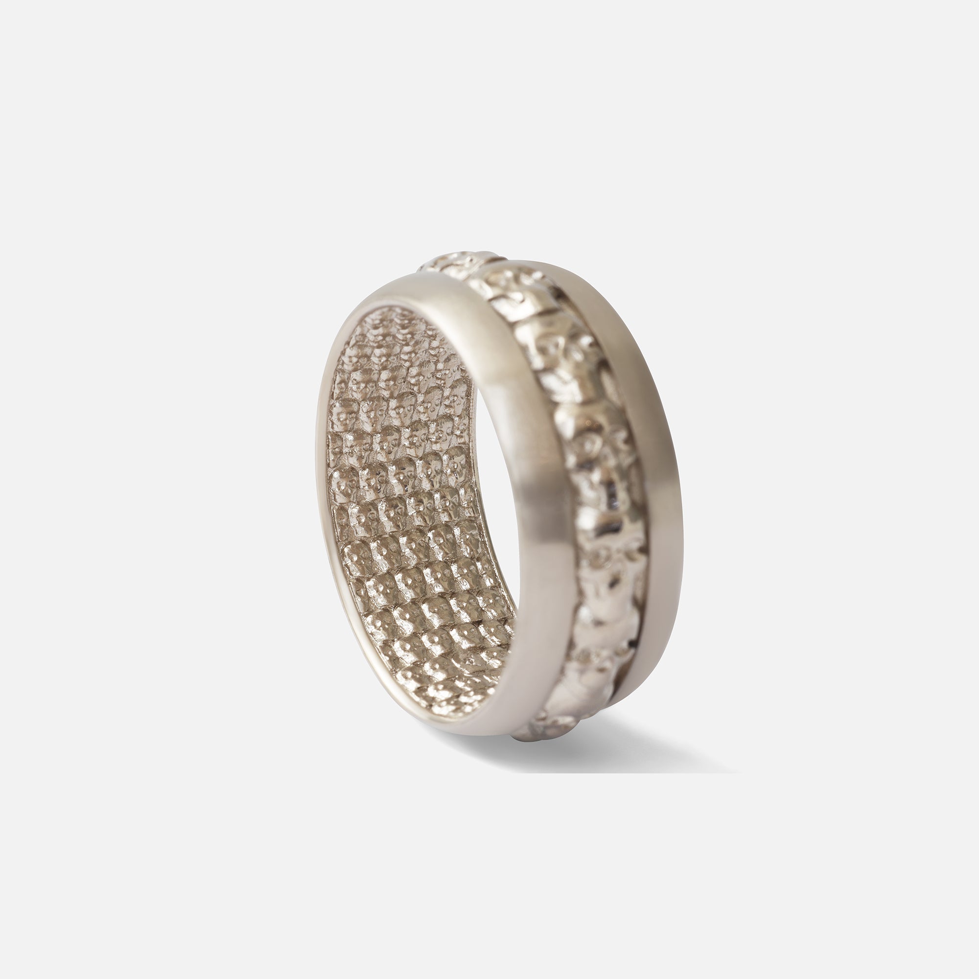 Above and Below / Wide Ring By fitzgerald jewelry in WEDDING Category