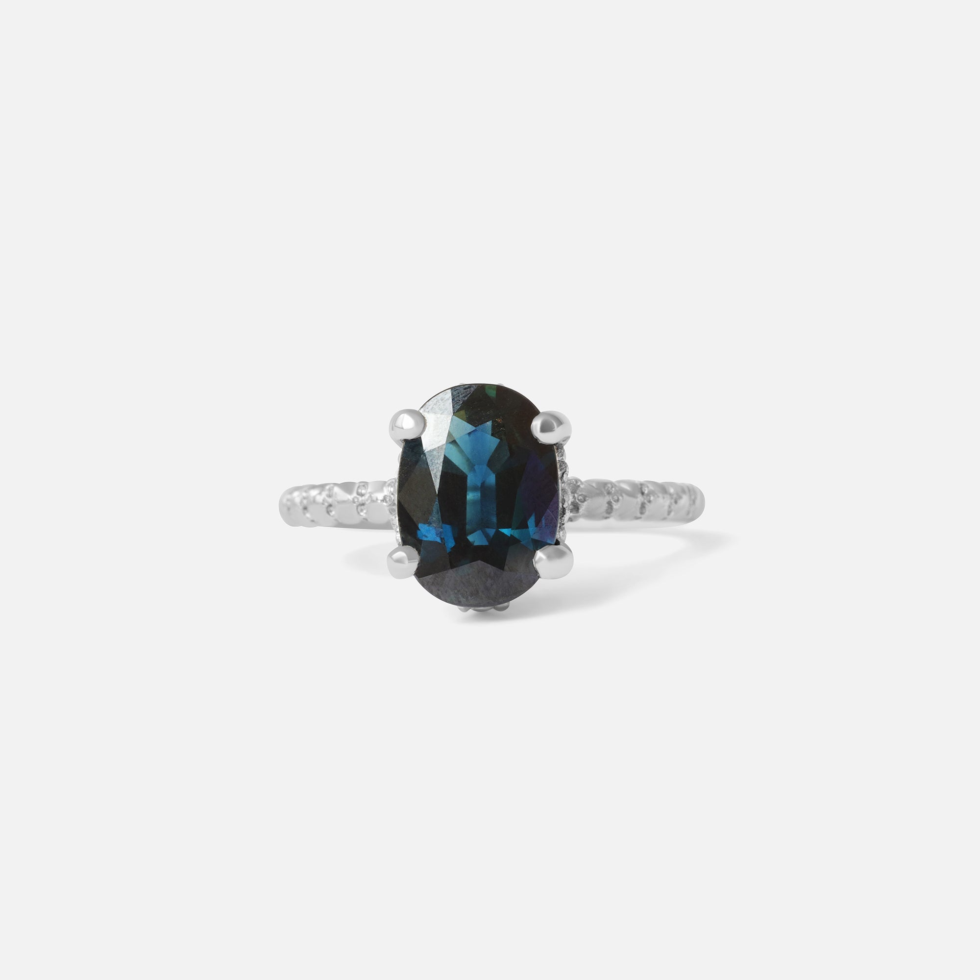Oval Sapphire / Ring By fitzgerald jewelry in Engagement Rings Category