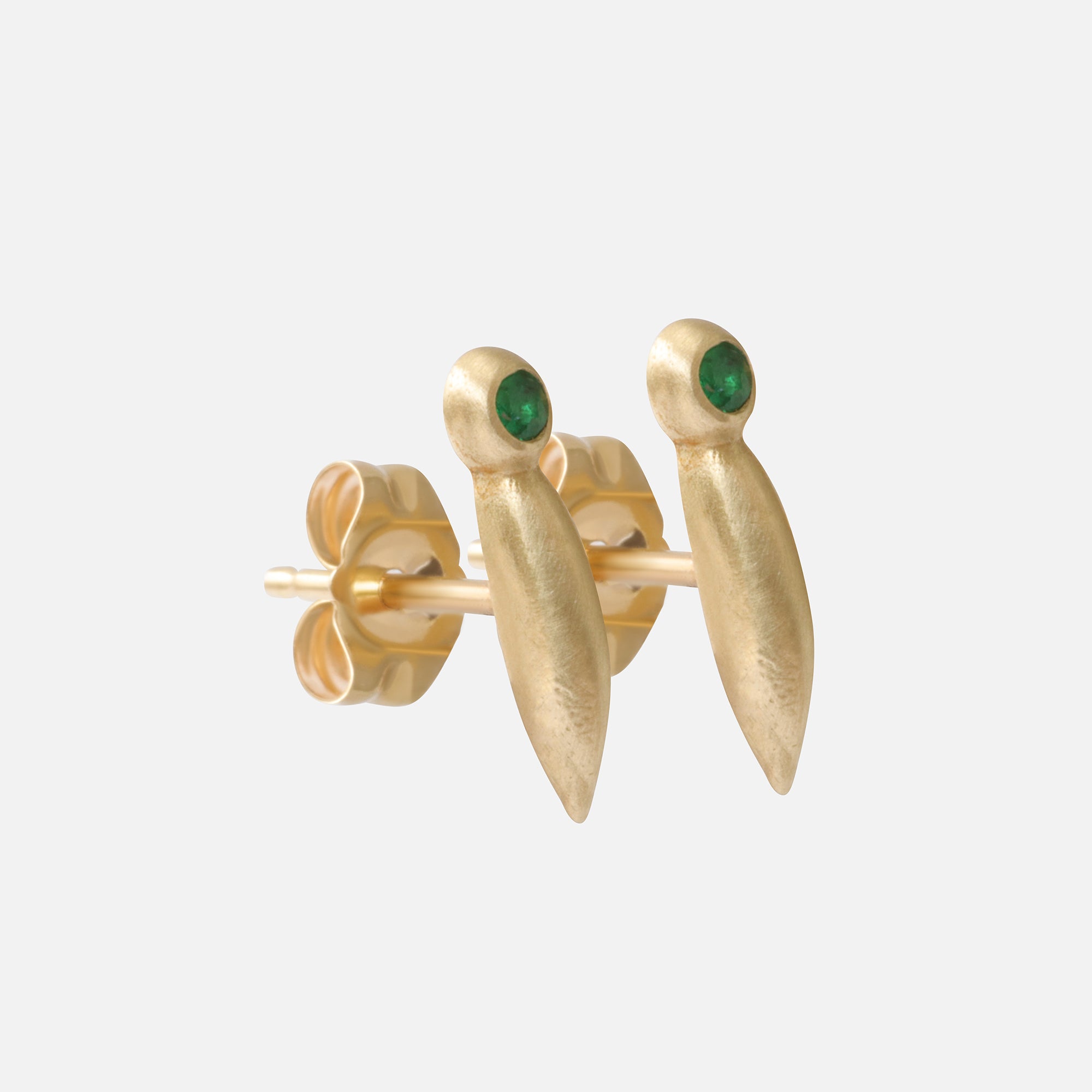 Emerald Bug / Studs By Tricia Kirkland in earrings Category