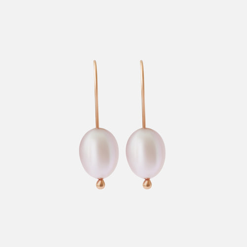 Pink Pearl / Drop Earrings By Tricia Kirkland in earrings Category