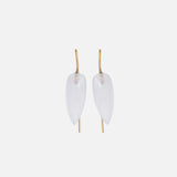 Swan Blue Chalcedony Earrings By Tricia Kirkland in earrings Category