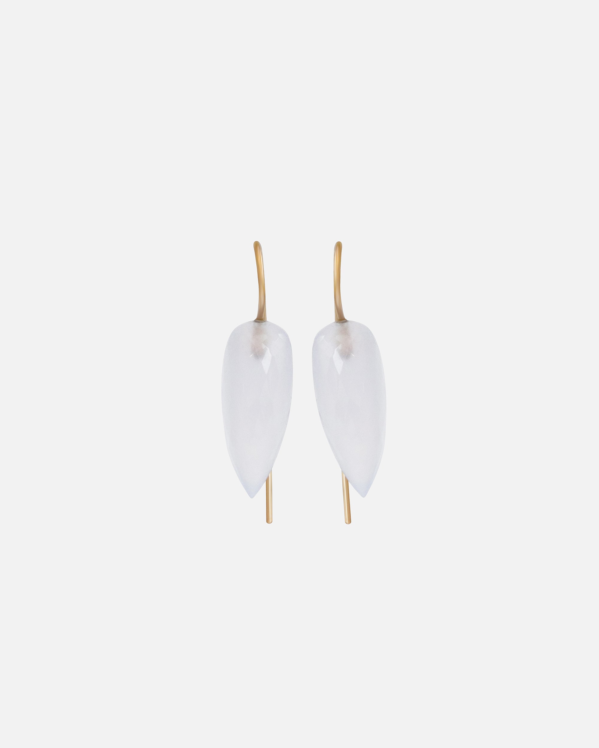 Swan Blue Chalcedony Earrings By Tricia Kirkland in earrings Category